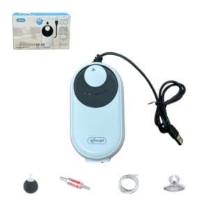 Bomba Compressor de Ar USB com 2 Saídas Silencioso